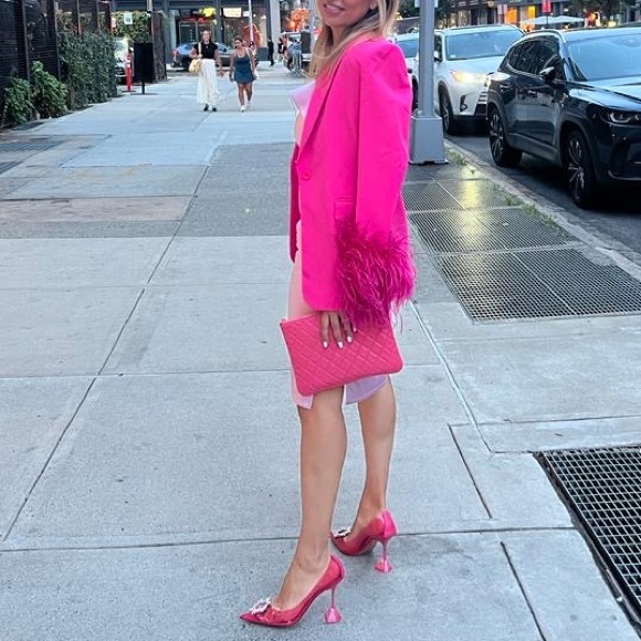 Zara Oversized Straight Cut Feather Blazer        🎈Bloggers Favorite 🎈Size XS - Picture 15 of 16